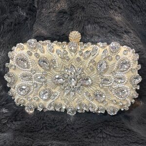 Jeweled clutch bag purse